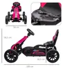 Kart infantil - Kart rosa con asiento ajustable | Color: Vista previa de la imagen del producto 3