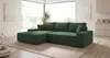 CORNERO Ecksofa mit schlaffunktion VERONA links grün Cord Produktbild-Vorschau 4