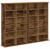 vidaXL CD Regal 2 Stk. Altholz 60 x 17 x 92 cm Produktbild-Vorschau 1