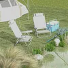 Outsunny 2er Set Campingstühle Faltstuhl mit 6-fach Produktbild-Vorschau 2