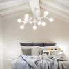 Zeitgenössische Deckenleuchte Nodino Metall Weiß 9 Lichter Produktbild-Vorschau 3