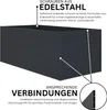 L-Hochbeet aus Metall in Anthrazit Pulverbeschichtet mit Produktbild-Vorschau 2
