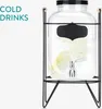 Navaris Getränkespender 5 Liter aus Glas - Zapfhahn aus Produktbild-Vorschau 3