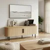 TV-Schrank mit Relief-Oberfläche, Spanplatte, ovaler Produktbild-Vorschau 2