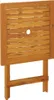 A wooden folding garden table with a hole in the center of the tabletop. Produktbild-Vorschau