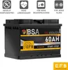 BSA BSA EFB Autobatterie 60Ah 12V Start Stop Batterie Produktbild-Vorschau 2