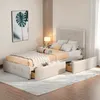 ProximaX Einzelbett 90x200 cm mit 2 Schubladen – Samtstoff Produktbild-Vorschau 3