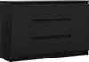 Cassettiera 140 cm con 2 ante e 3 cassetti in nero - 140 x Anteprima dell’immagine prodotto 1