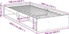 Tagesbett ohne Matratze Wachsbraun 100x200 cm Massivholz Produktbild-Vorschau 10