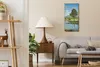 Leinwand Uhr Küche Wohnzimmer Bild 30x60 Gemälde Landschaft Produktbild-Vorschau 3