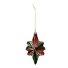 Guaina natalizia Clayre & Eef 9x4x14 cm in vetro rosso Anteprima dell’immagine prodotto 2