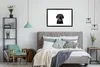 MuchoWow® MuchoWow® Gerahmtes Poster Hund - Schwarz - Produktbild-Vorschau 7