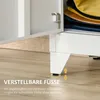 HOMCOM Sideboard mit Lamellentüren Metallschrank mit Produktbild-Vorschau 7
