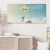 DEQORI Hybrid Leinwand Bild 100x50 cm 'Mädchen an Produktbild-Vorschau 4