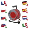 Prodlužovací kabel na bubnu 15 m / 4 zásuvky / červený / PVC / 230 V / 1 mm2 Podgląd zdjęcia produktu