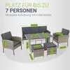 Juskys Polyrattan Gartenmöbel Sitzgruppe Turin Set 6 teilig Produktbild-Vorschau 7