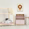 Rebecca Mobili Kinder-Bücherregal Bataw 100x80x33 MDF Produktbild-Vorschau 2