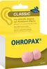 A product box for Ohropax Classic earplugs, showing the packaging and two earplugs. Anteprima dell’immagine prodotto