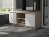 Meuble TV 120 cm en Sonoma et Blanc avec 2 Portes et Voir les images du produit 5