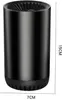 A black cylindrical car heater with dimensions indicated. Anteprima dell’immagine prodotto