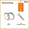 beos® Premium Edelstahl Spikes für Worx Landroid - Für Worx Produktbild-Vorschau 3