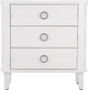 Komoda Shine 81 x 84 x 40 cm Metal Jodła MDF Biały Podgląd zdjęcia produktu 1