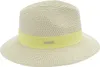 Seeberger knautschbarer Borten-Sommerhut Fedora mit UV-Schutz 30 in grün