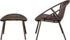Bruce Garten Lounge Sessel + Hocker Pp/Metal Lila/Braun Produktbild-Vorschau 5
