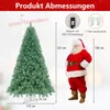 COSTWAY 225cm umelý vianočný stromček s teplými bielymi LED Náhľad obrázku produktu 3
