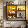 Bestier Scaffale sospeso con illuminazione a LED, scaffale Anteprima dell’immagine prodotto 2