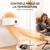 HOMCOM Chauffage mural en céramique 1000/2000W, radiateur Voir les images du produit 7