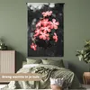 MuchoWow® Wandteppich Wandbehang Blumen - Rosa - Farbe Produktbild-Vorschau 4