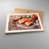 Gerahmtes Poster - Rahmen in heller Eiche - Lachs Fisch Produktbild-Vorschau 3