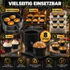 Silikon Förmchen für Airfryer, 8 Stück, Muffinförmchen Produktbild-Vorschau 6