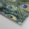 Bilder auf glas - Einteilig - Pfauen Feder Makro - 70x50cm Produktbild-Vorschau 5