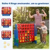 COSTWAY Riesiges 4 Gewinnt Spielset inkl. 42 Jumbo Ringen Produktbild-Vorschau 4