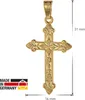 trendor 75104 Kreuz-Anhänger Gold 750 (18 Karat) 32 x 16 mm Produktbild-Vorschau 4