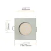 LED Einbaustrahler 6er Set Flach Chrom Eckig 3.5 W warmweiß Produktbild-Vorschau 2