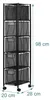 Carrello Relaxdays, 5 cassetti, metallo, A x L x P: 98 x 20 Anteprima dell’immagine prodotto 4