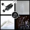 A collage of images showing parts and examples of a decorative LED tree. Podgląd zdjęcia produktu