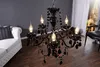 Eleganter Kronleuchter BLACK CRYSTAL 55cm schwarz Acryl Produktbild-Vorschau 2