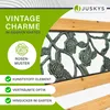A close-up marketing image of a garden bench with decorative elements. Náhled obrázku produktu