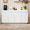 Merax Sideboard mit LED-Beleuchtung, Kommode mit 2 Produktbild-Vorschau 3
