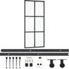 vidaXL Schiebetür mit Beschlag ESG-Glas & Aluminium 90x205 Produktbild-Vorschau 9