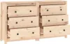 vidaXL Příborník 140x35x80 cm z masivního borovicového Náhled obrázku produktu 5