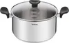 Faitout inox 24cm avec couvercle - Tefal - E3084604 - Voir les images du produit 1