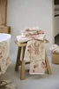 A bathroom setting with towels on a stool. Produktbild-Vorschau