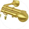 Gardinenstange Vorhangstange 240 cm 2 läufig 19mm Gold-Matt Produktbild-Vorschau 6