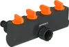 Schmith Premium Wasserverteiler 4-Wege Universal Kunststoff Produktbild-Vorschau 2