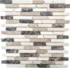 Mosaik Fliese Marmor Naturstein beige braun Brick Castanao Produktbild-Vorschau 1
